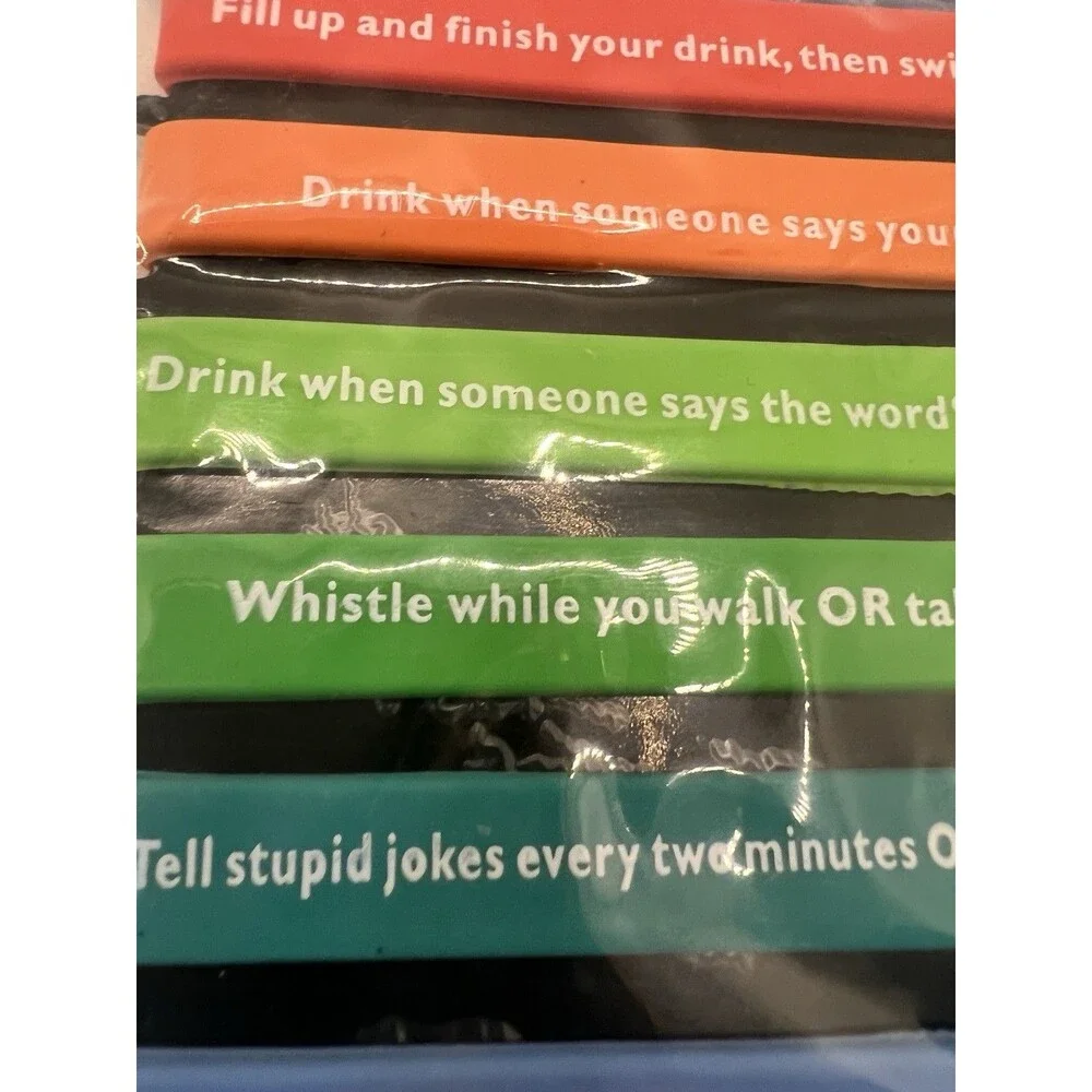 Buzzed bands - Drinking Game ice breaker drink wine marker bracelet party fun